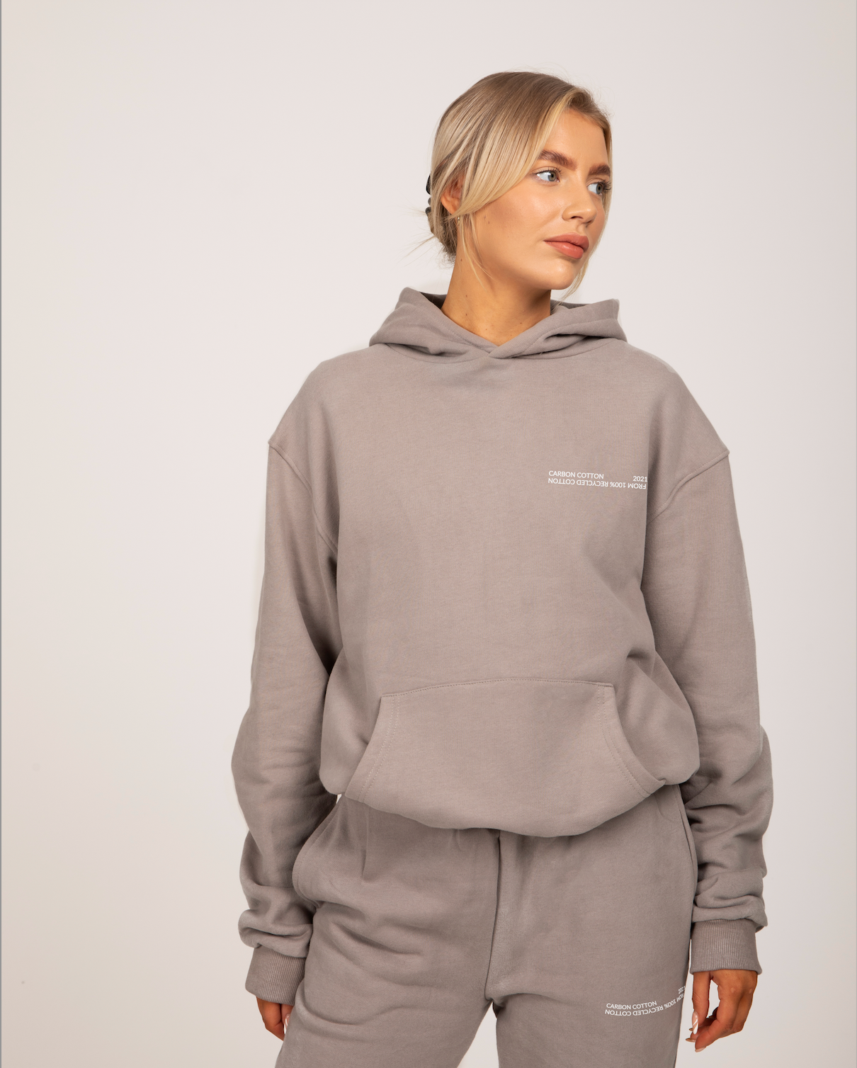 STORM GREY HOODIE Carbon Cotton